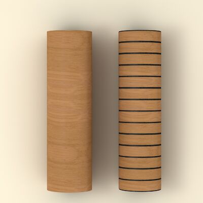 Samoprzylepne, elastyczne panele kratowe z drewna do dekoracji małych miejsc publicznych