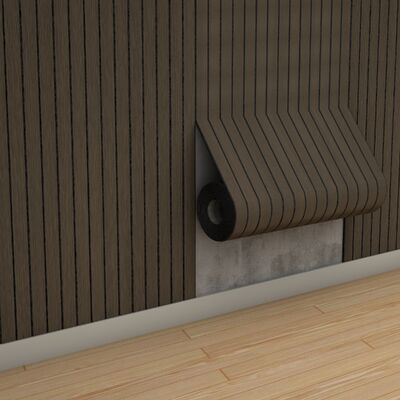 Ognioodporna ochrona PCV Elastyczna tapeta z panelem ściennym z drewna do wystroju domu