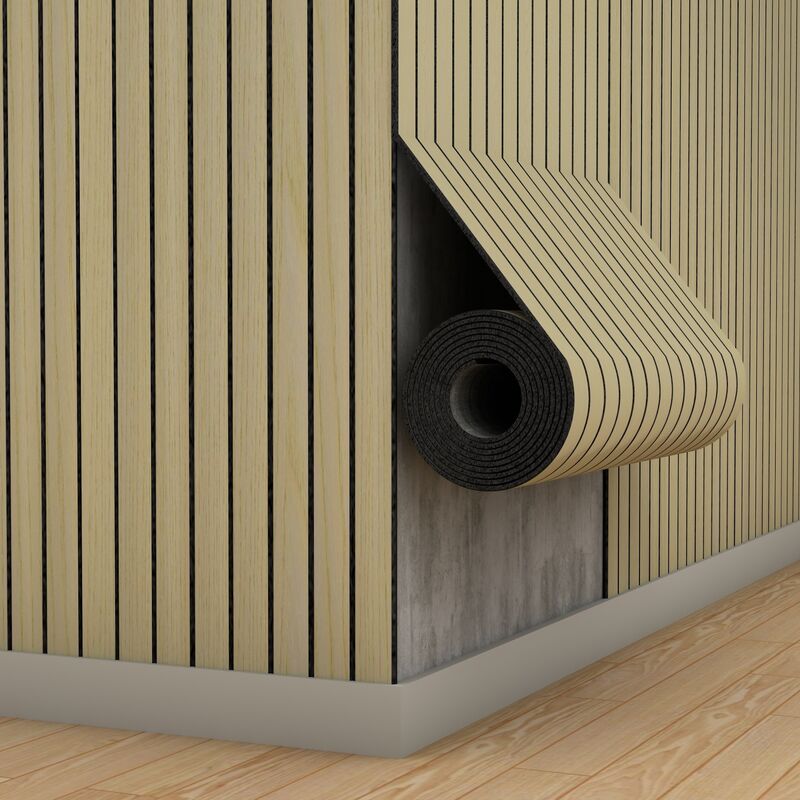 Ognioodporna ochrona PCV Elastyczna tapeta z panelem ściennym z drewna do wystroju domu